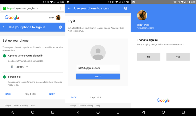 Google is testing a way for users to log in without a password